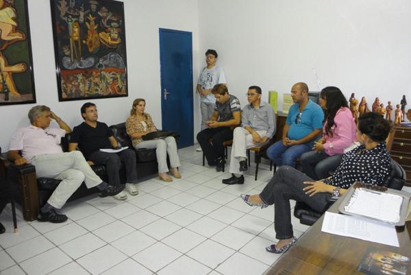 Reunião na sede da FUNDAC.(Imagem:Divulgação)