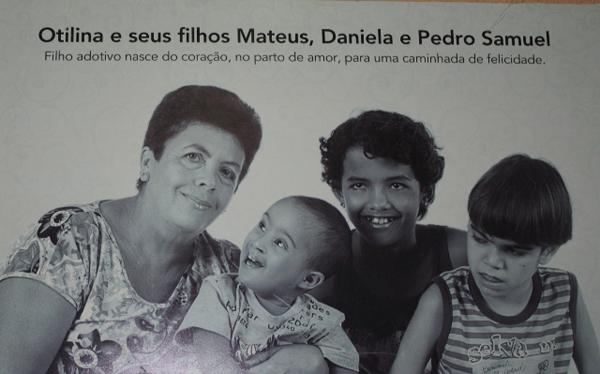  Dona Otacília adotou três crianças especiais (Imagem:Reprodução )