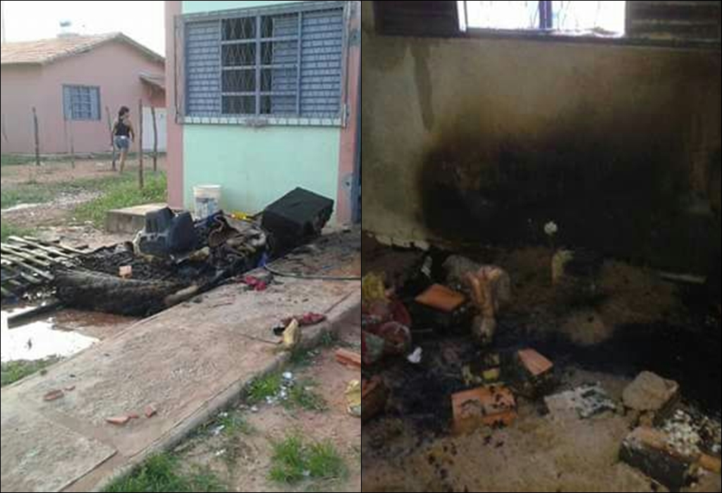 Casa é incendiada no bairro Santa Maria da Codipi
