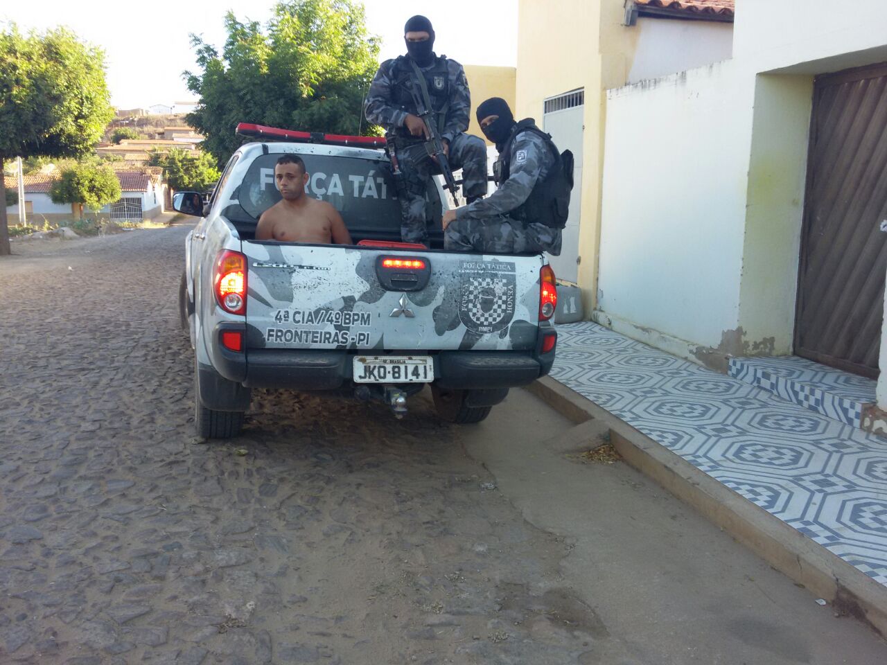 Momento da prisão