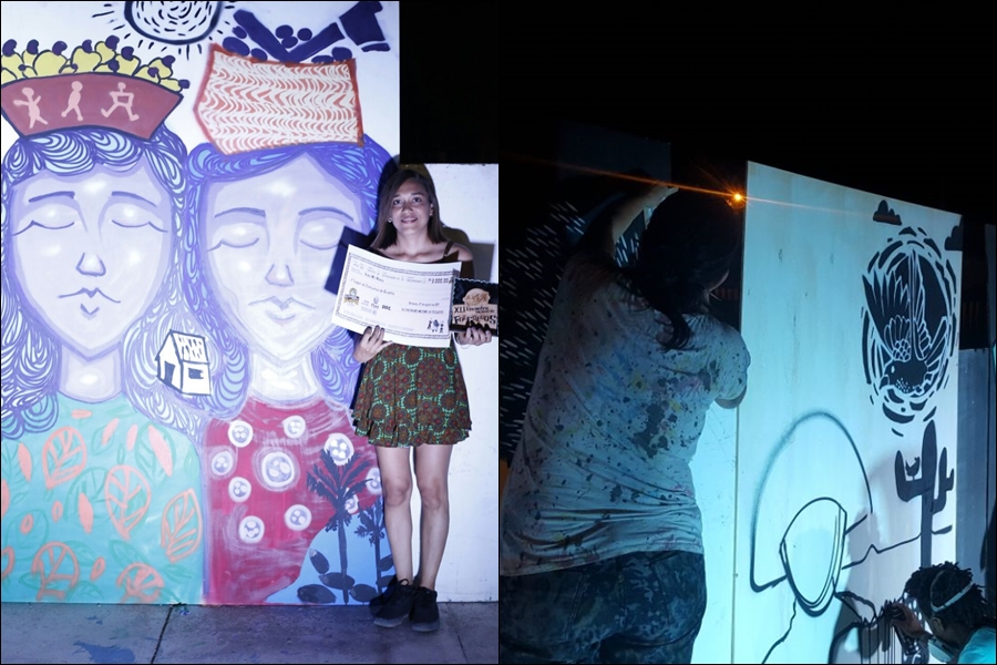 Concurso de grafite no festival de Folguedos