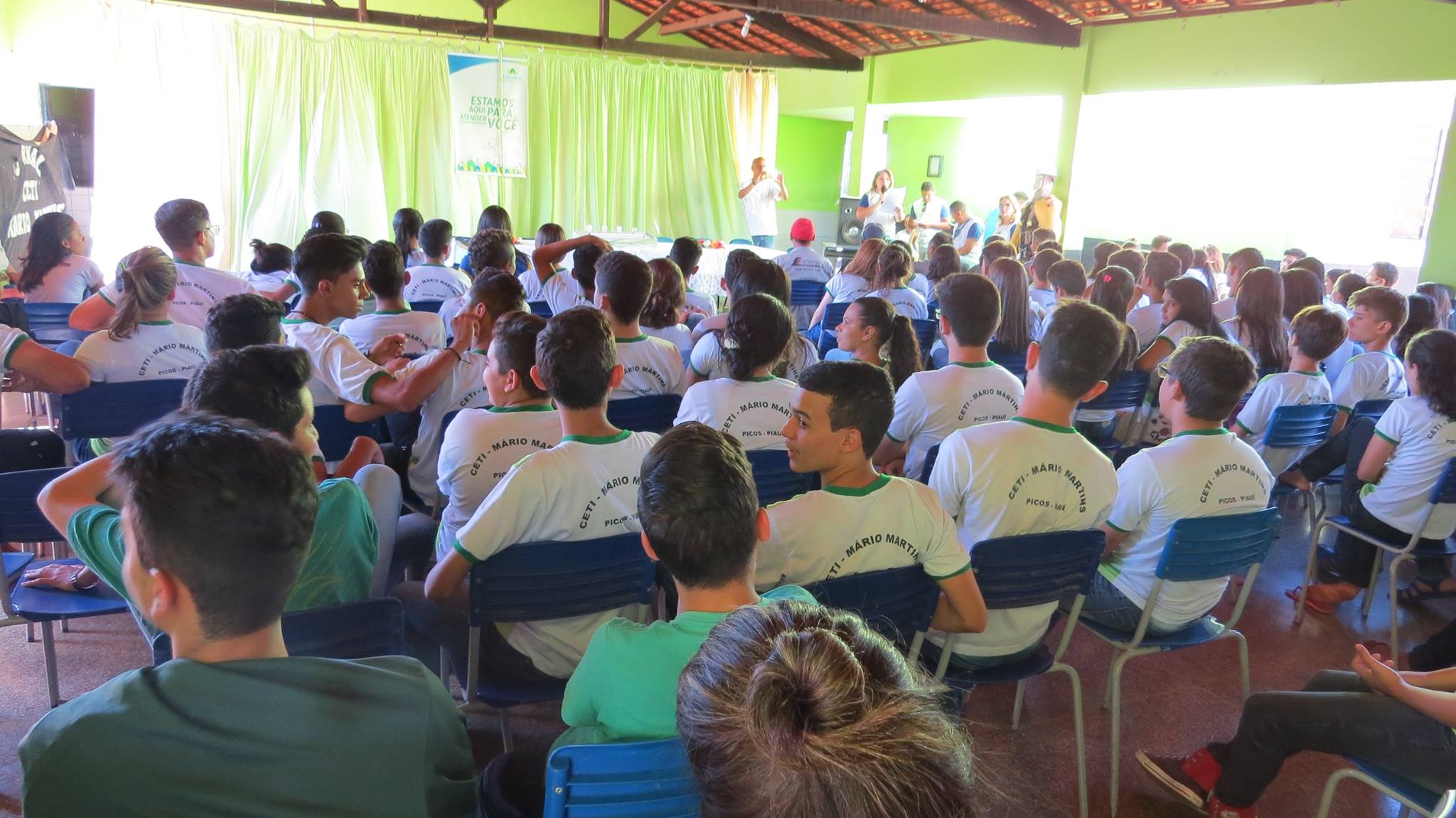 A abertura do evento ocorreu às 13h30 no Centro de Educação de Tempo Integral – CETI Mário Martins.
