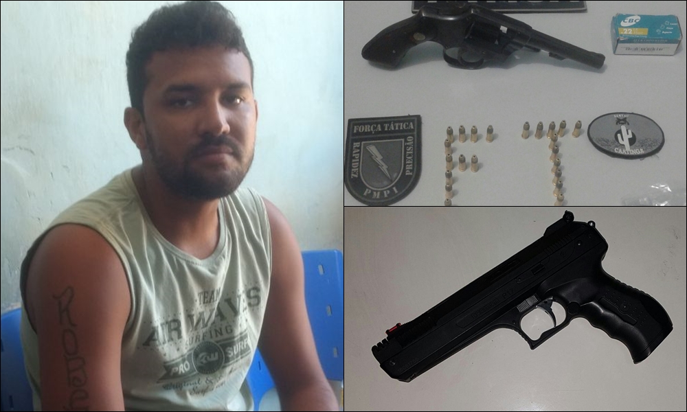 Robertinho preso com armas de fogo