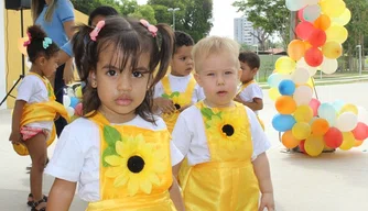 Crianças na rede municipal de ensino de Teresina