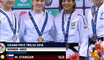 Sarah Menezes consegue bronze em Tbilisi.