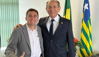 Prefeito de Cocal, Nonatinho, e Senador Marcelo Castro.