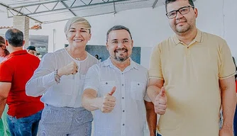 Fábio Novo recebe apoio de Major Elizete Lima.