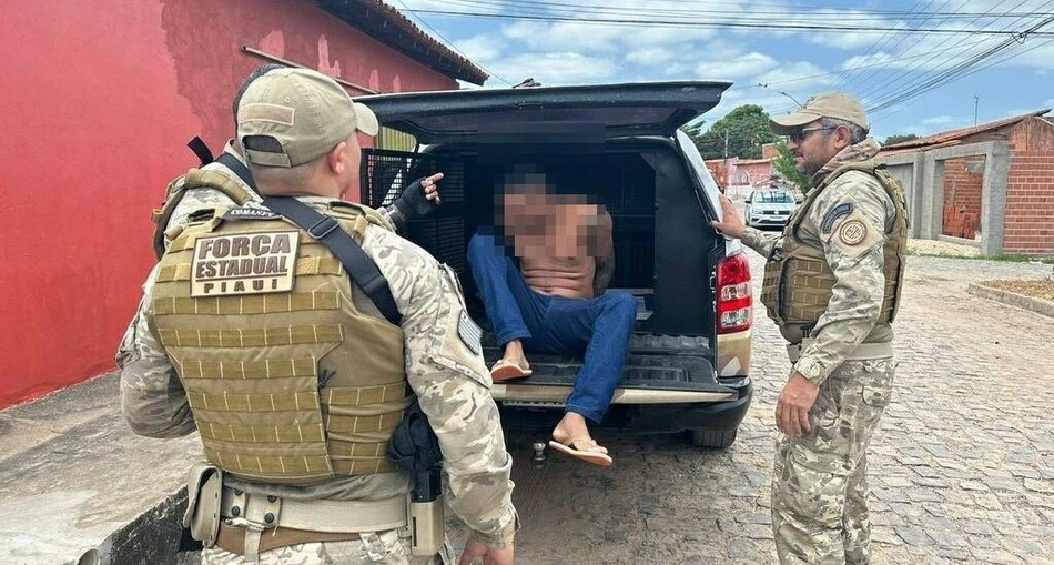 Homem preso pela Polícia Civil do Piauí