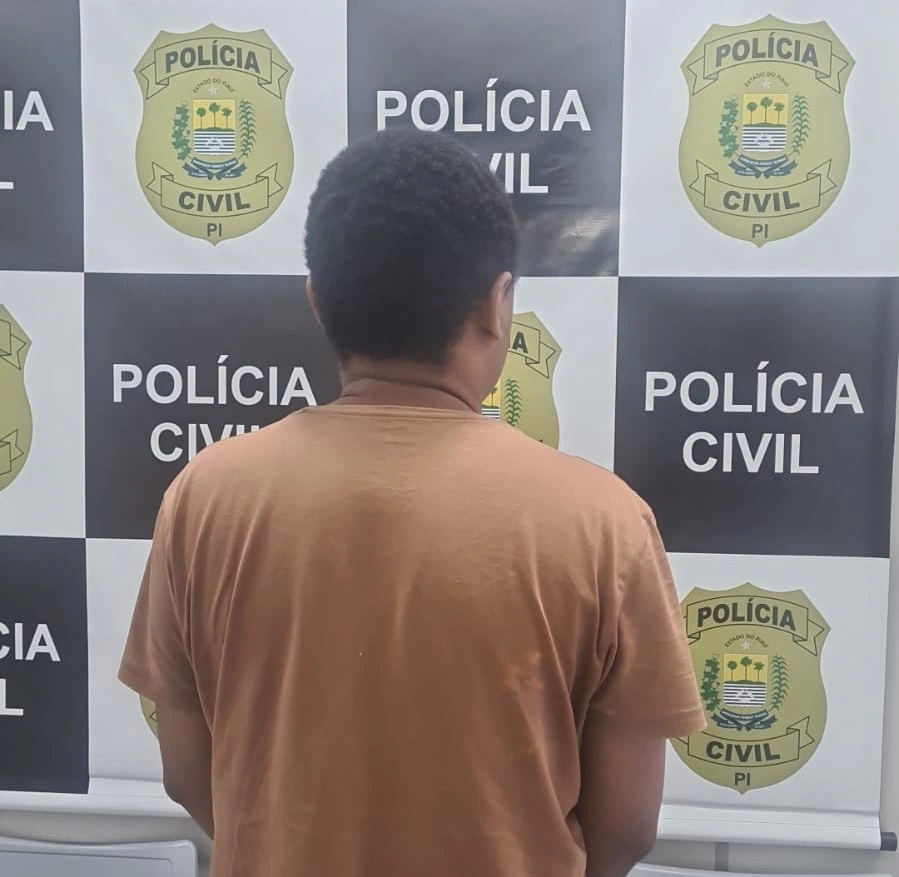 Estelionatário preso pela Polícia Civil em Teresina.