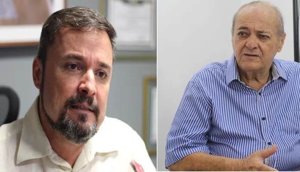 Pré-candidatos Fábio Novo e Silvio Mendes.