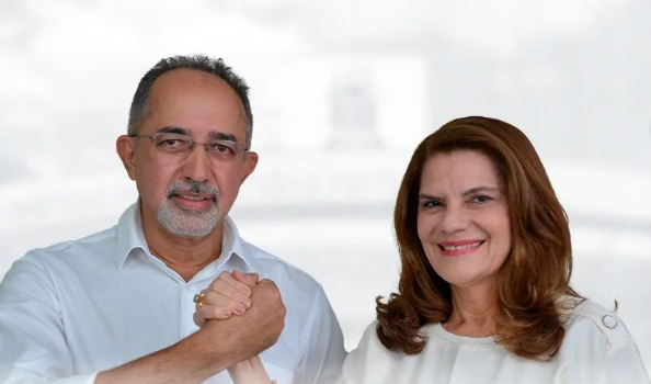 Professora Nadir do Nascimento Nogueira e o professor Edmilson Miranda