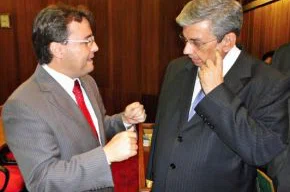 Fábio Novo com o ministro Garibaldi Alves.