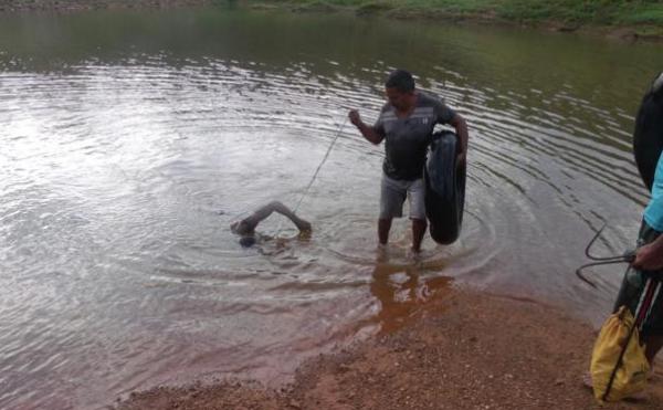 Pescador acha o corpo de Ítalo Bruno Conceição.(Imagem:Reprodução)