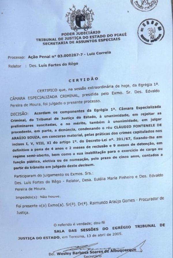  C&oacute;pia da certid&atilde;o(Imagem:Reprodu&ccedil;&atilde;o)
