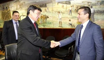 Wellington Dias e o ministro Marcos Pereira