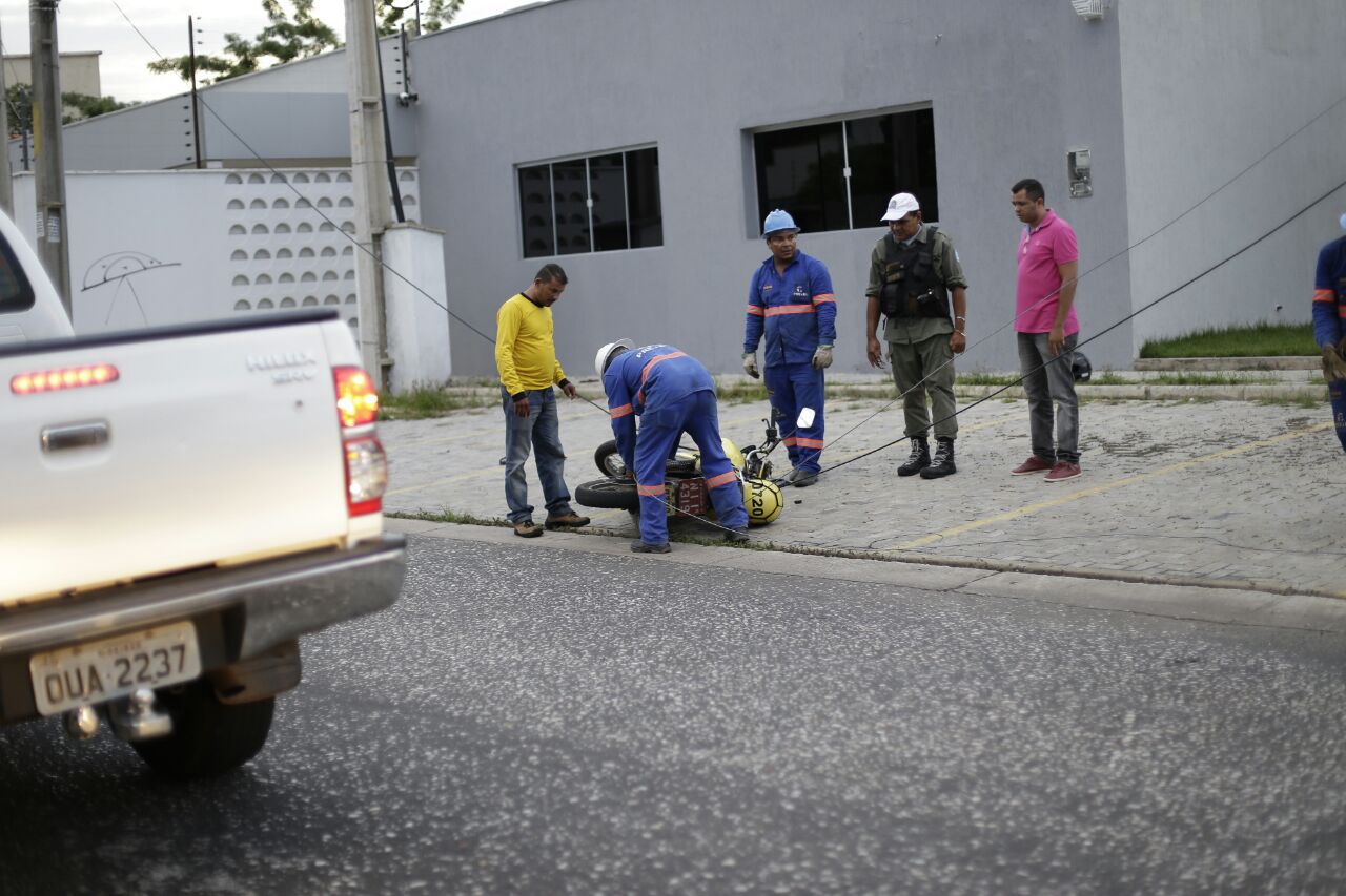Acidente com mototaxista no centro de Teresina