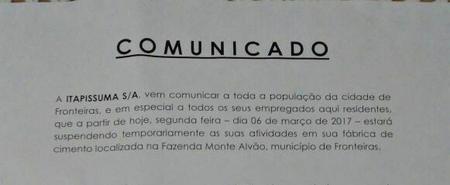 Comunicada da Itapissuma