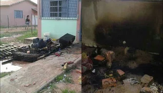 Casa é incendiada no bairro Santa Maria da Codipi