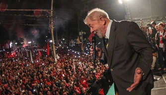 Lula na praça Santos Andrade