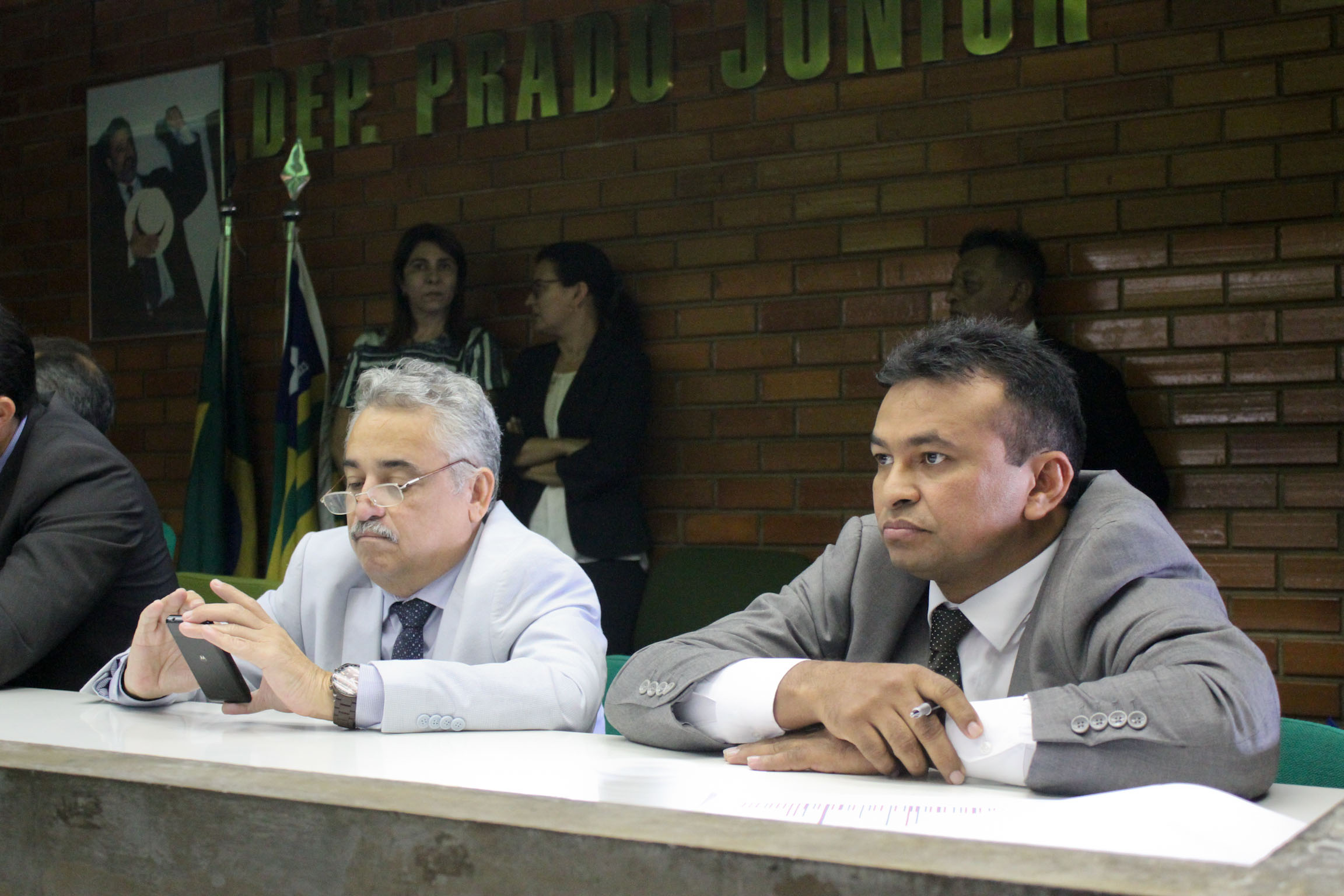 Deputado Robert Rios e Secretário de Segurança Fábio Abreu