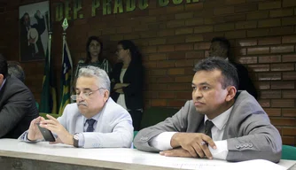 Deputado Robert Rios e Secretário de Segurança Fábio Abreu