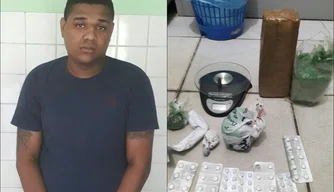 Homem preso em flagrante por tráfico de drogas no Mafuá