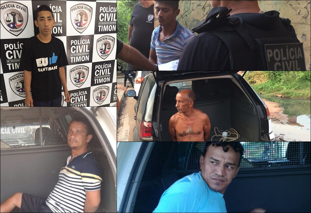 Homens presos em Timon na operação Brasil Central mais Seguro