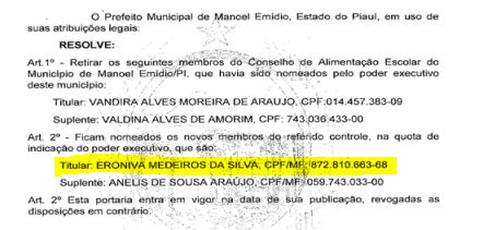Prefeito Zé Medeiros é acusado de nomear a irmã para cargo público