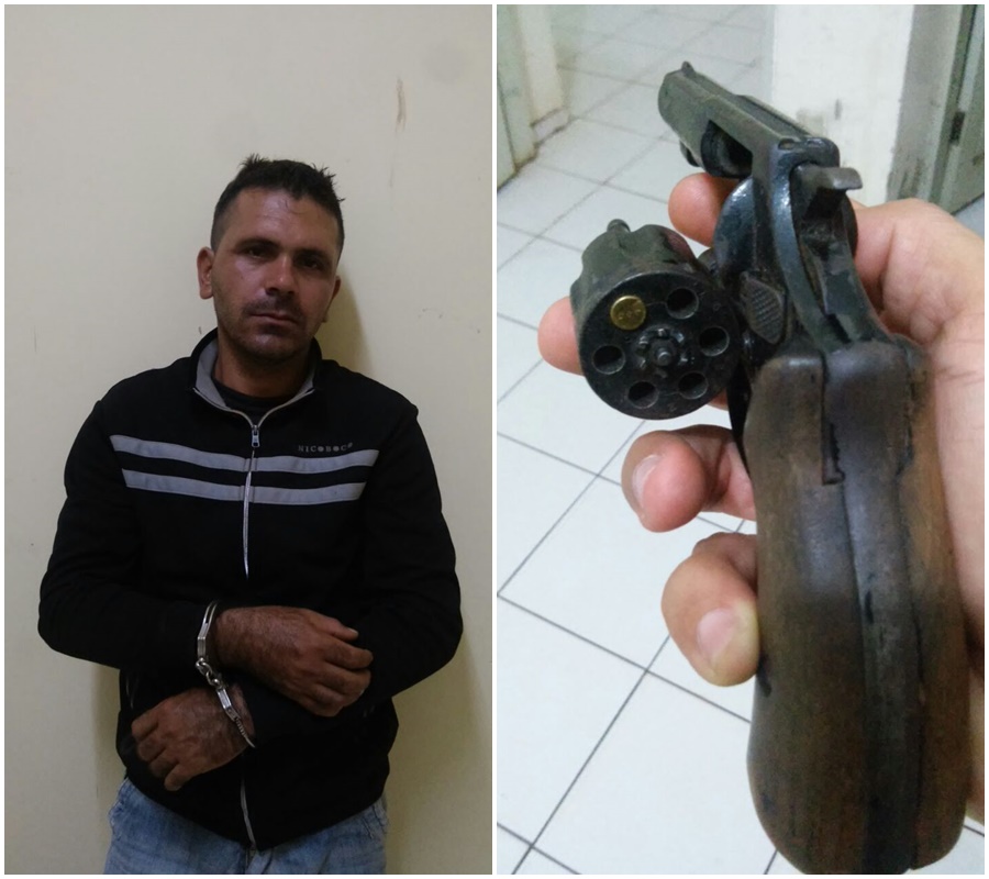 Homem é preso por te ilegal de arma de fogo em Migue Alves
