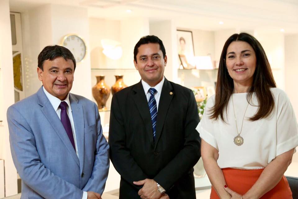Governador Wellington Dias, Cleandro Moura e Margarete Coelho