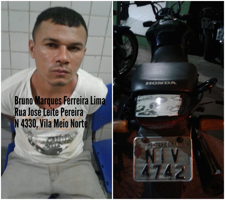 Suspeito foi presos acusado de receptar cinco motocicletas no Pedra Mole.