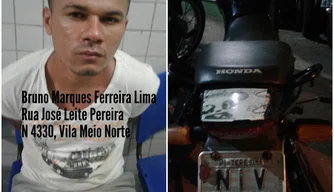 Suspeito foi presos acusado de receptar cinco motocicletas no Pedra Mole.