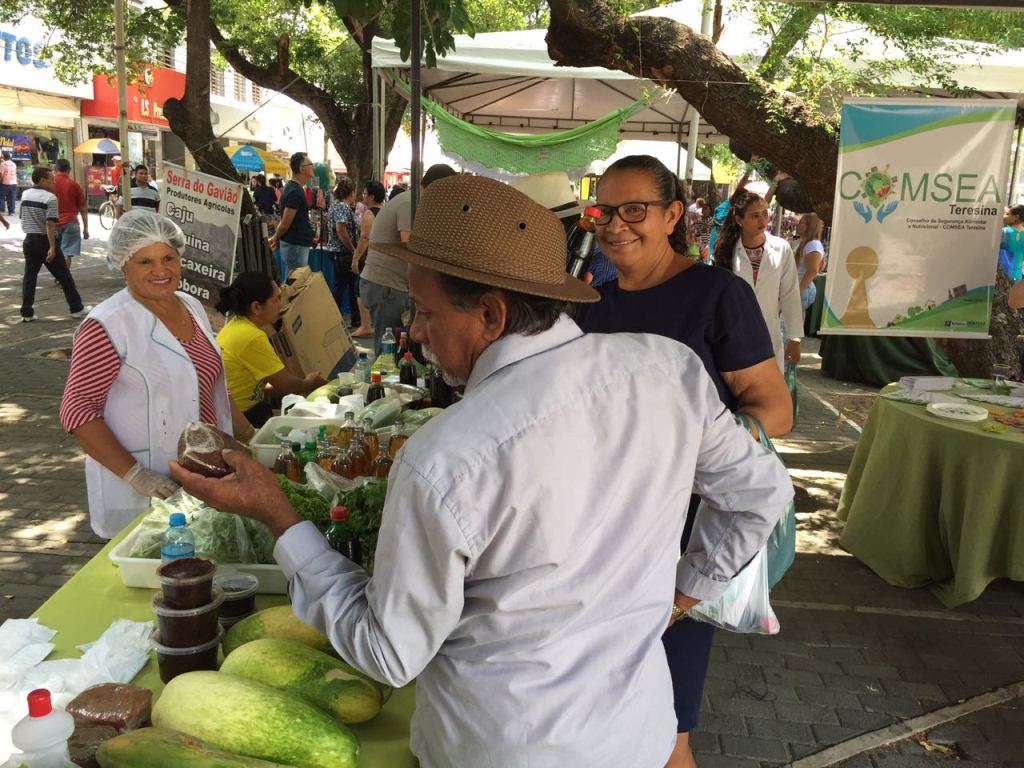 Feira da Agricultura Familiar na Praça Rio Branco