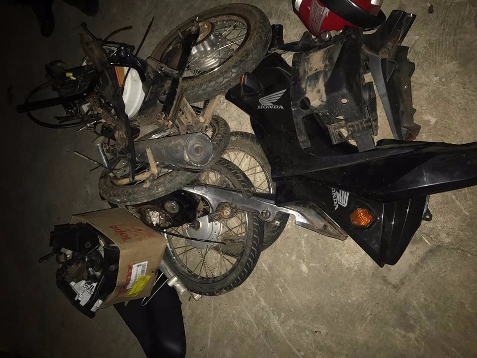 Motocicleta roubada em Nazária