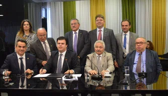 Bancada piauiense em reunião com ministro Fernando Coelho