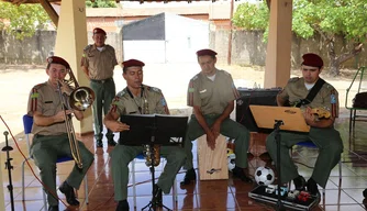 Quarteto musical da Polícia Militar do Piauí.