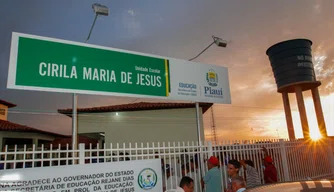 Inauguração da Unidade Escolar Cirila Maria de Jesus.