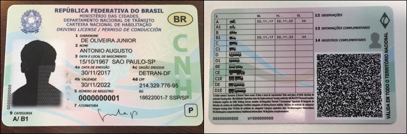 Nova Carteira de Habilitação terá formato de cartão 