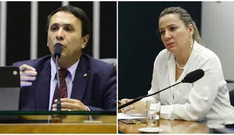 Deputados Carlos Gaguim e Dulce Miranda