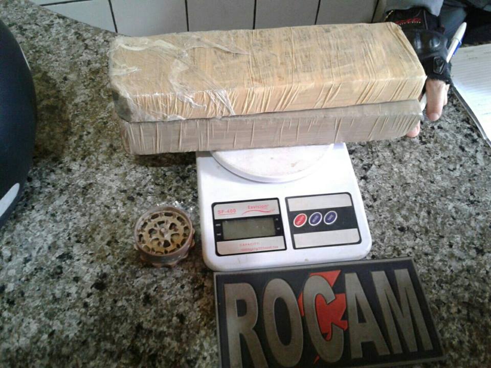 Droga apreendida pela PM