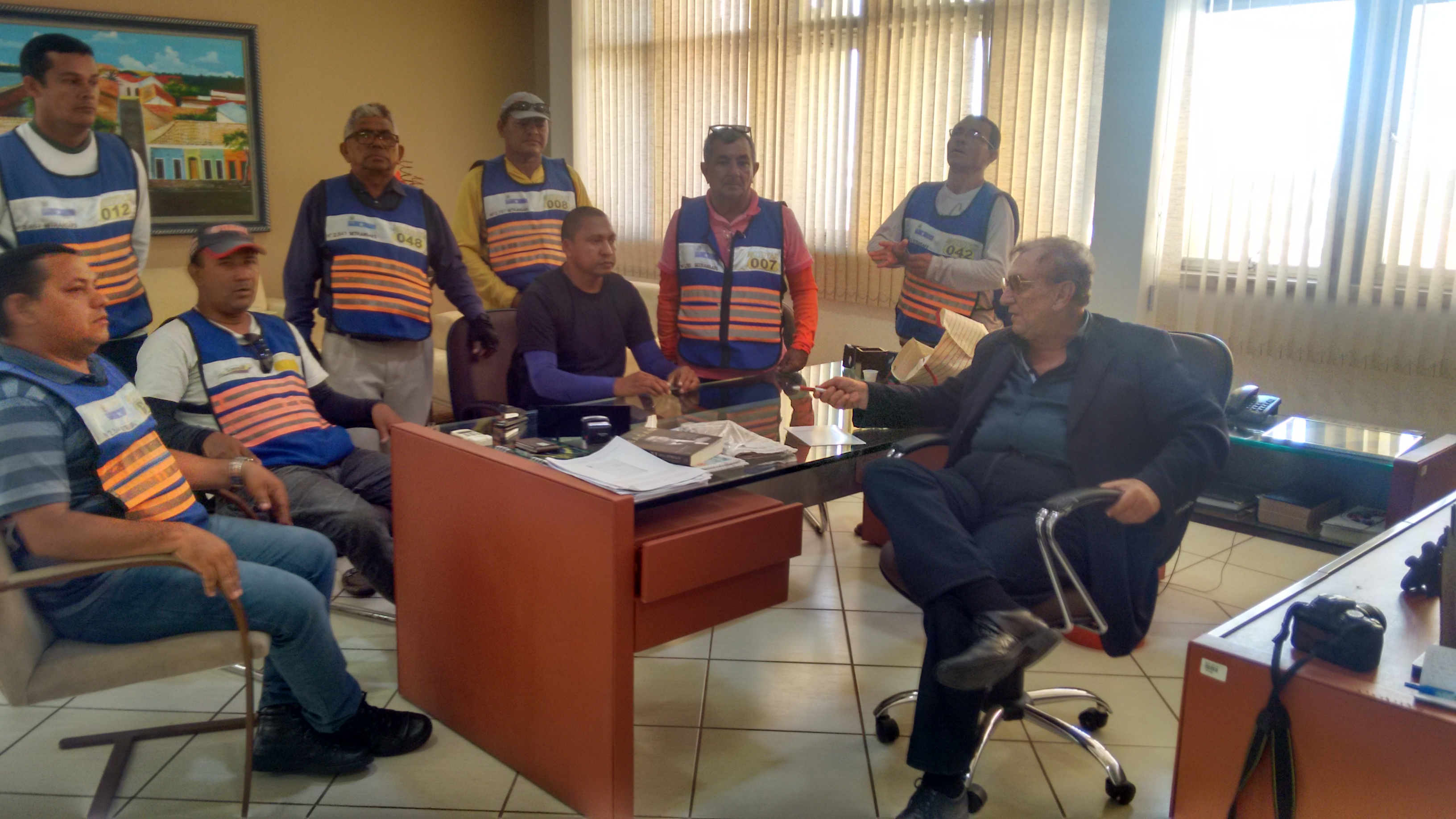 Reunião de mototaxistas com o prefeito Mão Santa