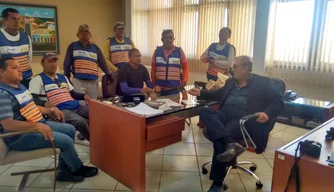 Reunião de mototaxistas com o prefeito Mão Santa