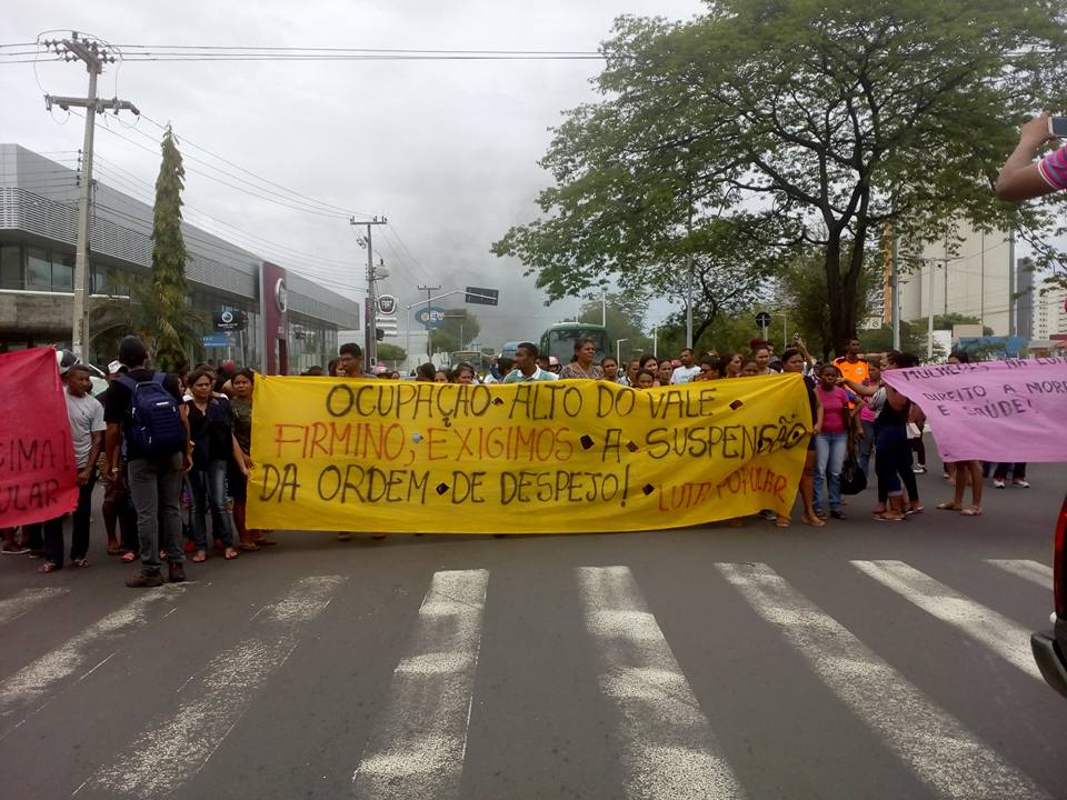 Manifestação na Frei serafim