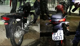 Motos recuperadas pela Polícia Militar