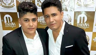 Cantor Cristiano Neves e seu filho Adhemir Teixeira