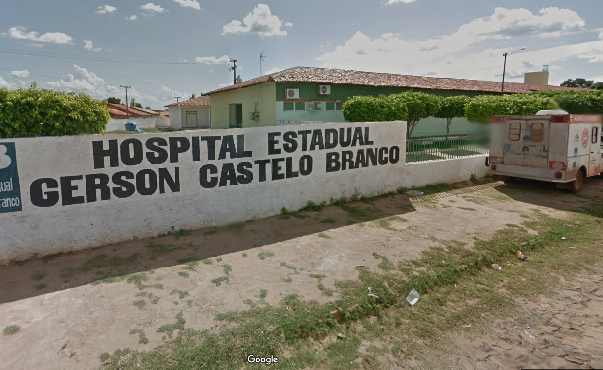 Hospital Estadual Gerson Castelo Branco, em Luzilândia.