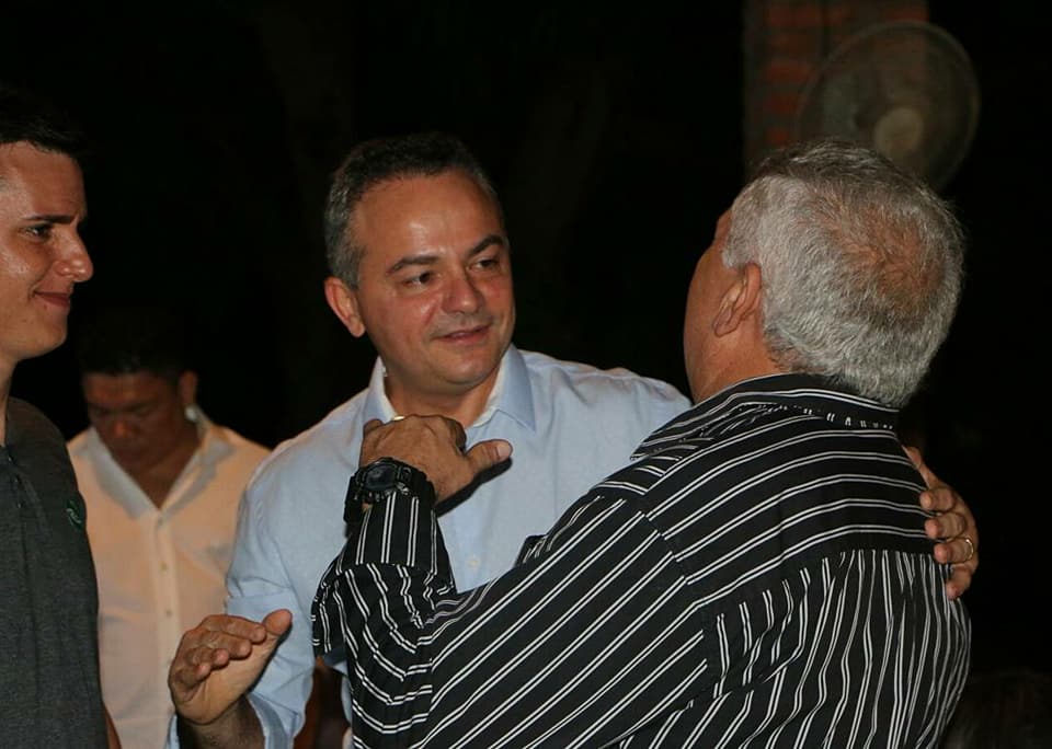Delegado Menandro Pedro se encontra com Valter Alencar.