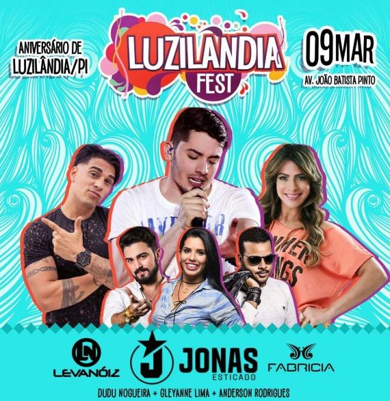 Atrações do Luzilândia Fest 2018.