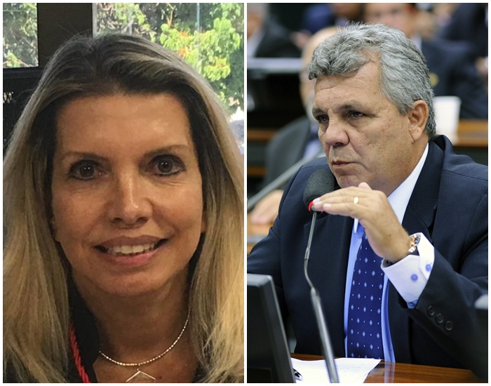 Desembargadora Marília Castro Neves e deputado federal Alberto Fraga.