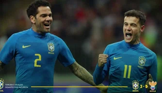 Brasil vence amistoso contra a Rússia